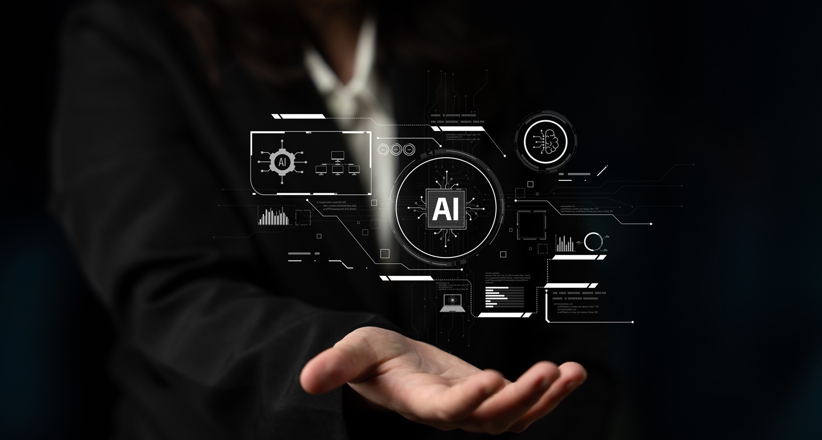Artificial Intelligence System Interface for Future Technology Latch AI design analytics