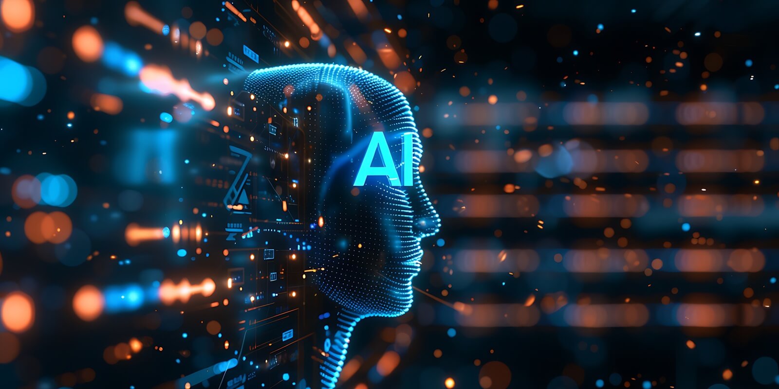 Artificial intelligence (AI) and machine learning concept