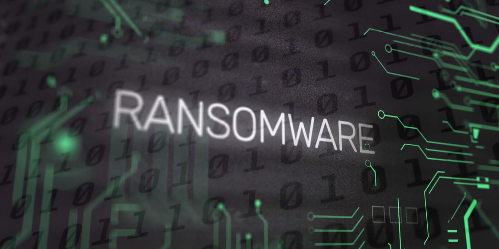 ransomware text and binary coding data processing over computer motherboard