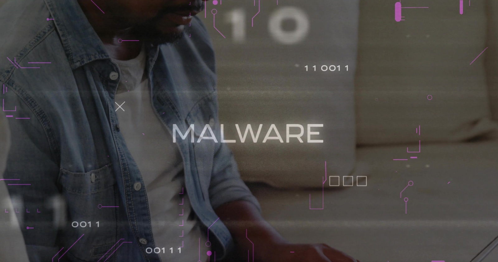 animation of hands holding globe on spiral blue background