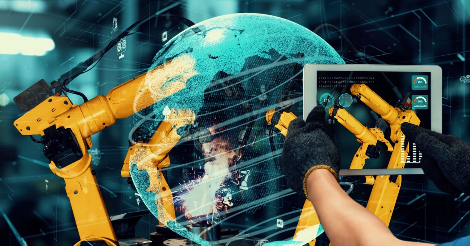 industry robot arms modernization for innovative factory technology