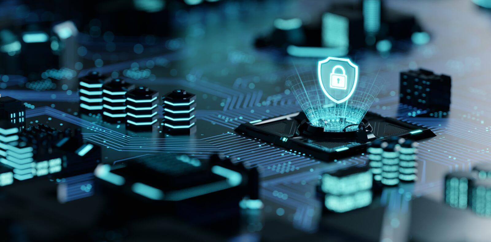 secured internet network technology conceptual image