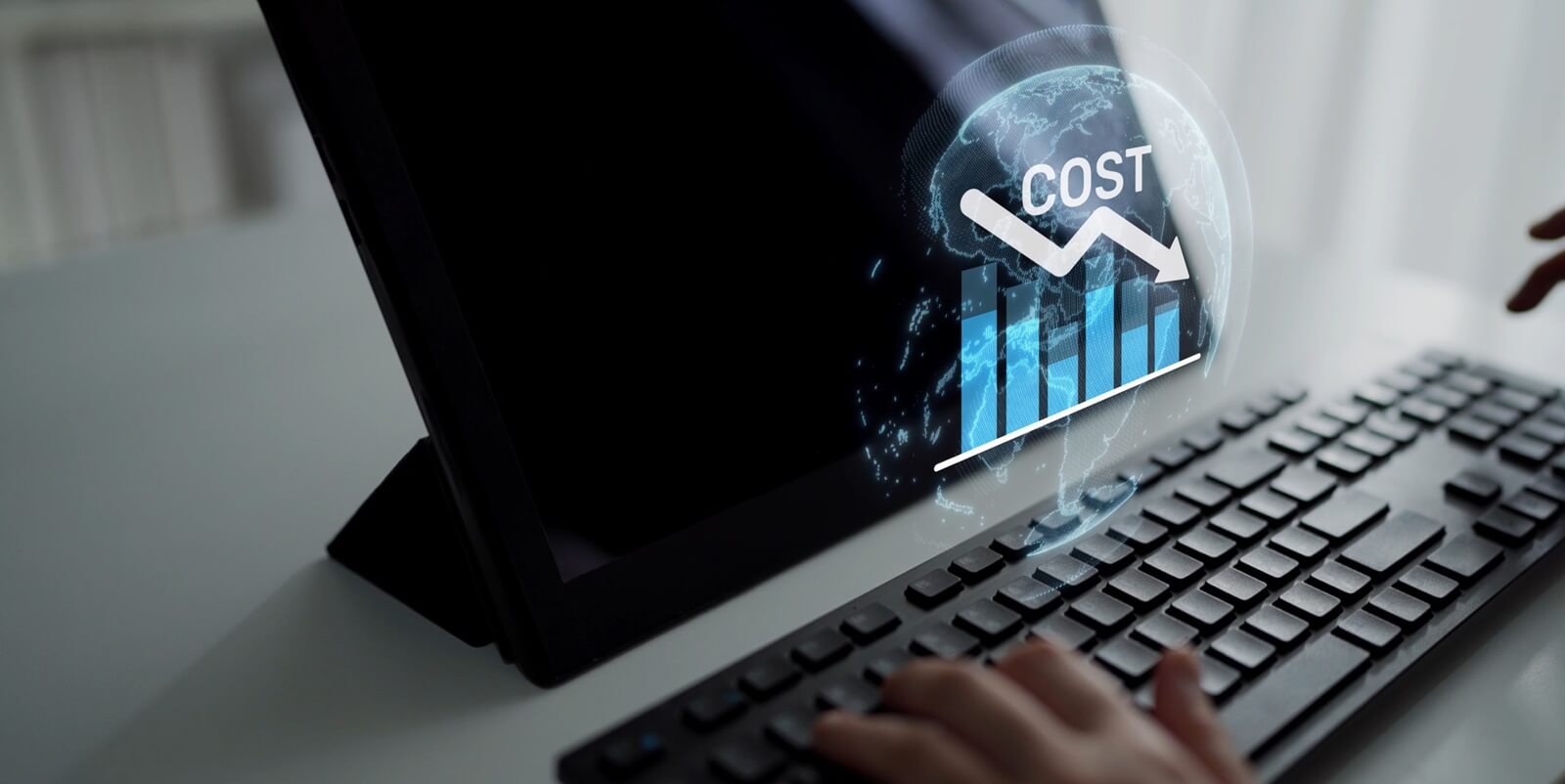 Cost reduction and cost saving through digital transformation, business cost optimization