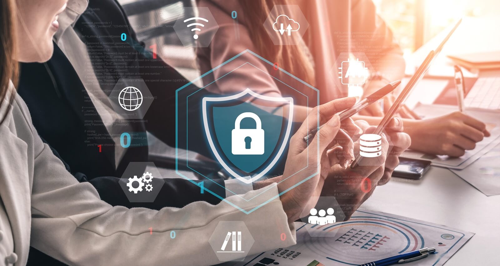 cybersecurity protection secures network, prevents threats, and strengthens digital data security to ensure trusted system parse