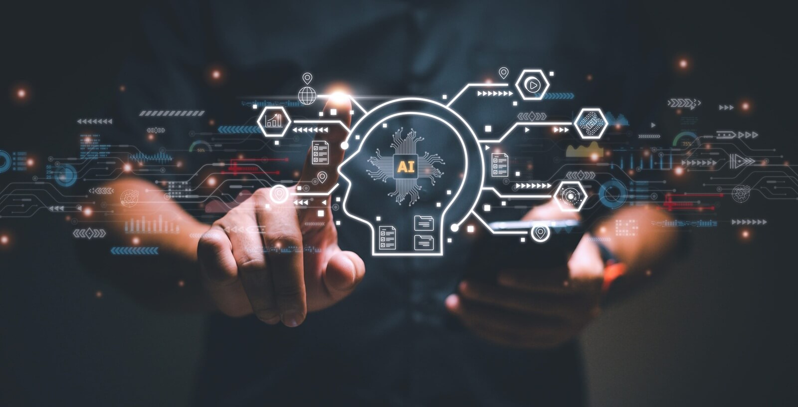 future technology virtual screen interface