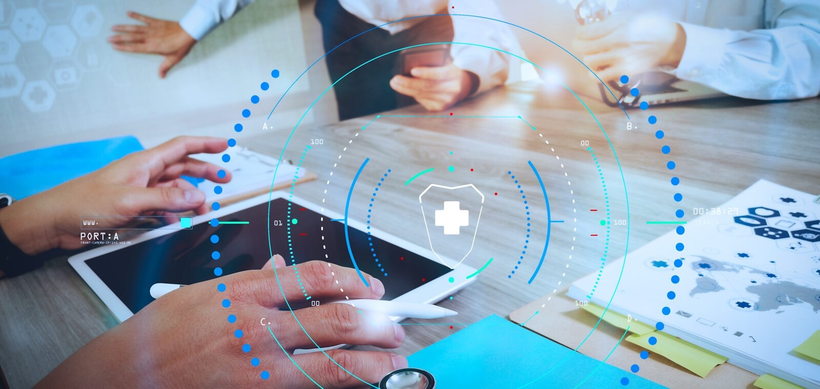 medical services with circular AR diagram