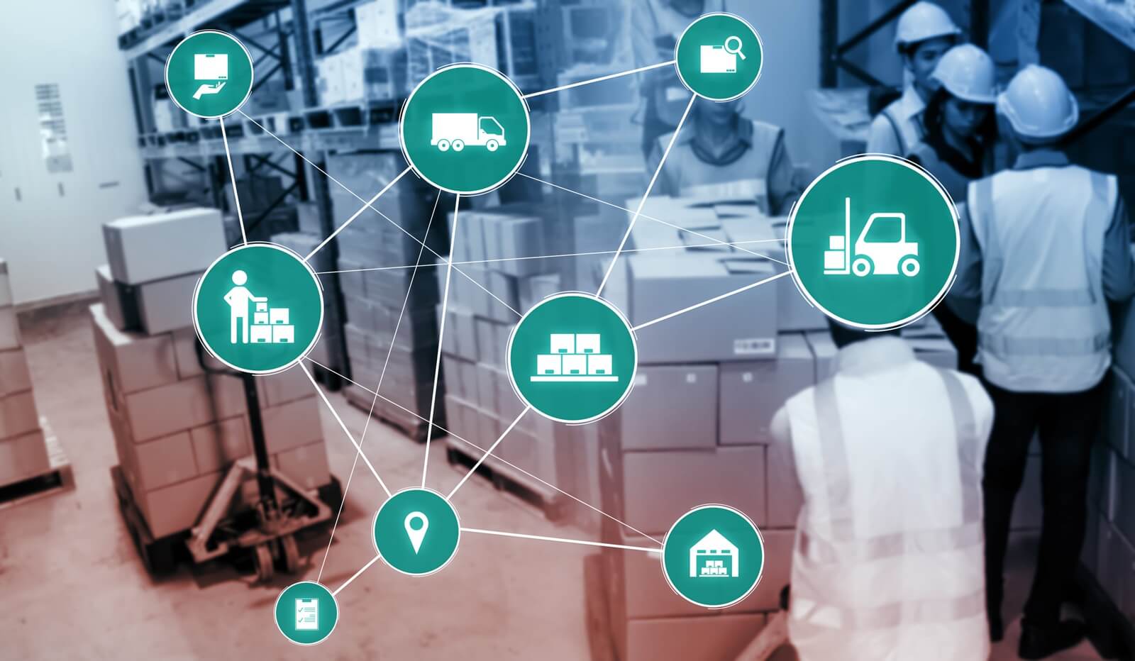 smart warehouse management system with innovative internet of things technology to identify package picking and delivery