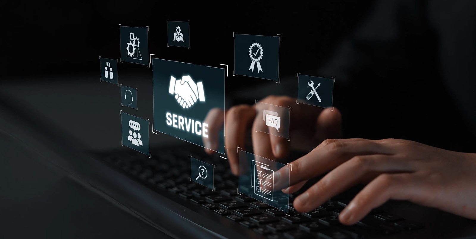 customer service and support workflow with cooperation