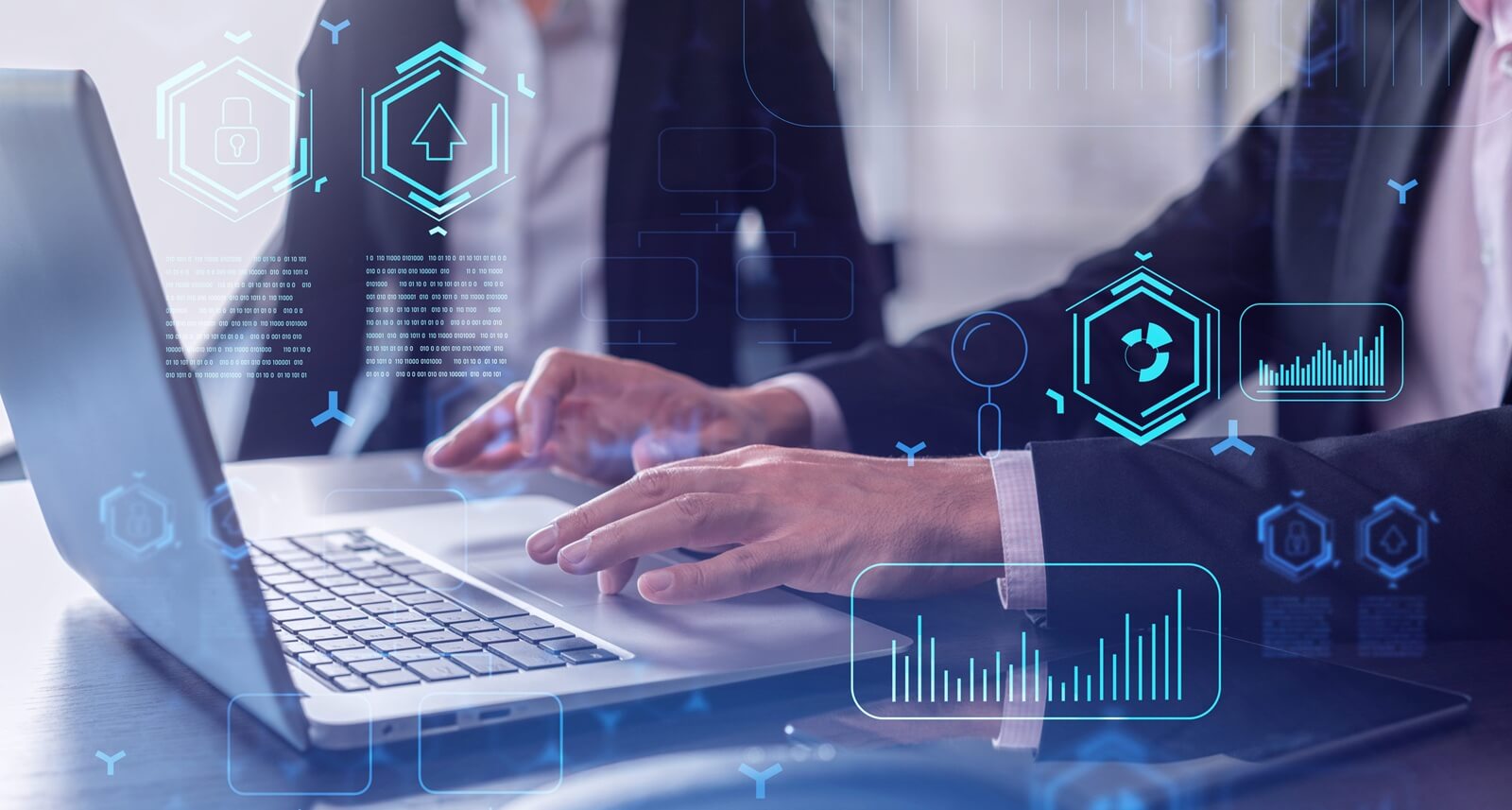 information technology specialist brainstorming on project to create a new approach to develop software