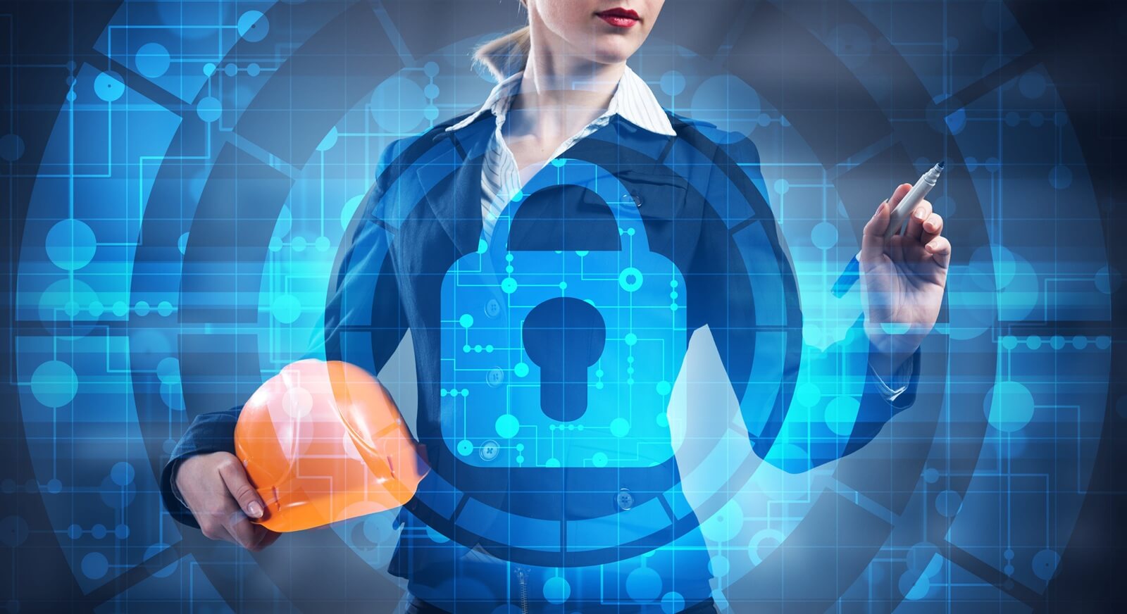 cybersecurity and network protection concept