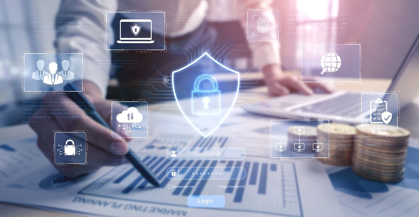 cybersecurity dashboard for network protection