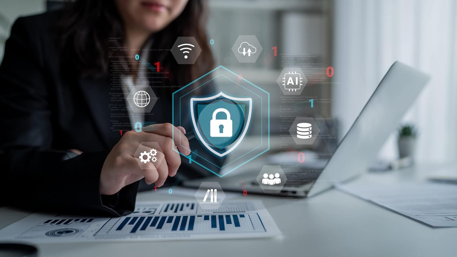 cybersecurity protection secures network, prevents threats, and strengthens digital data security to ensure trusted system Parse