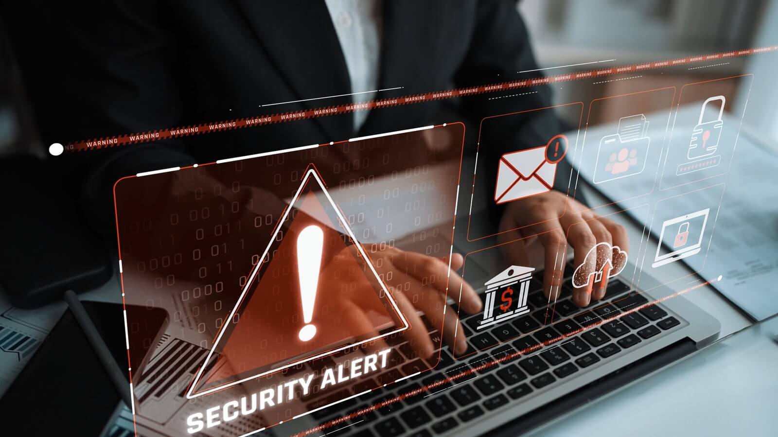 cybersecurity threat focuses on cybersecurity, threat, and data breach with strong emphasis on system protection