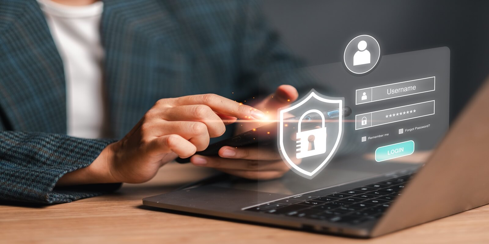 emphasizing user authentication and cybersecurity