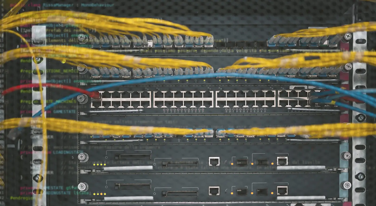 Network switch and ethernet cables