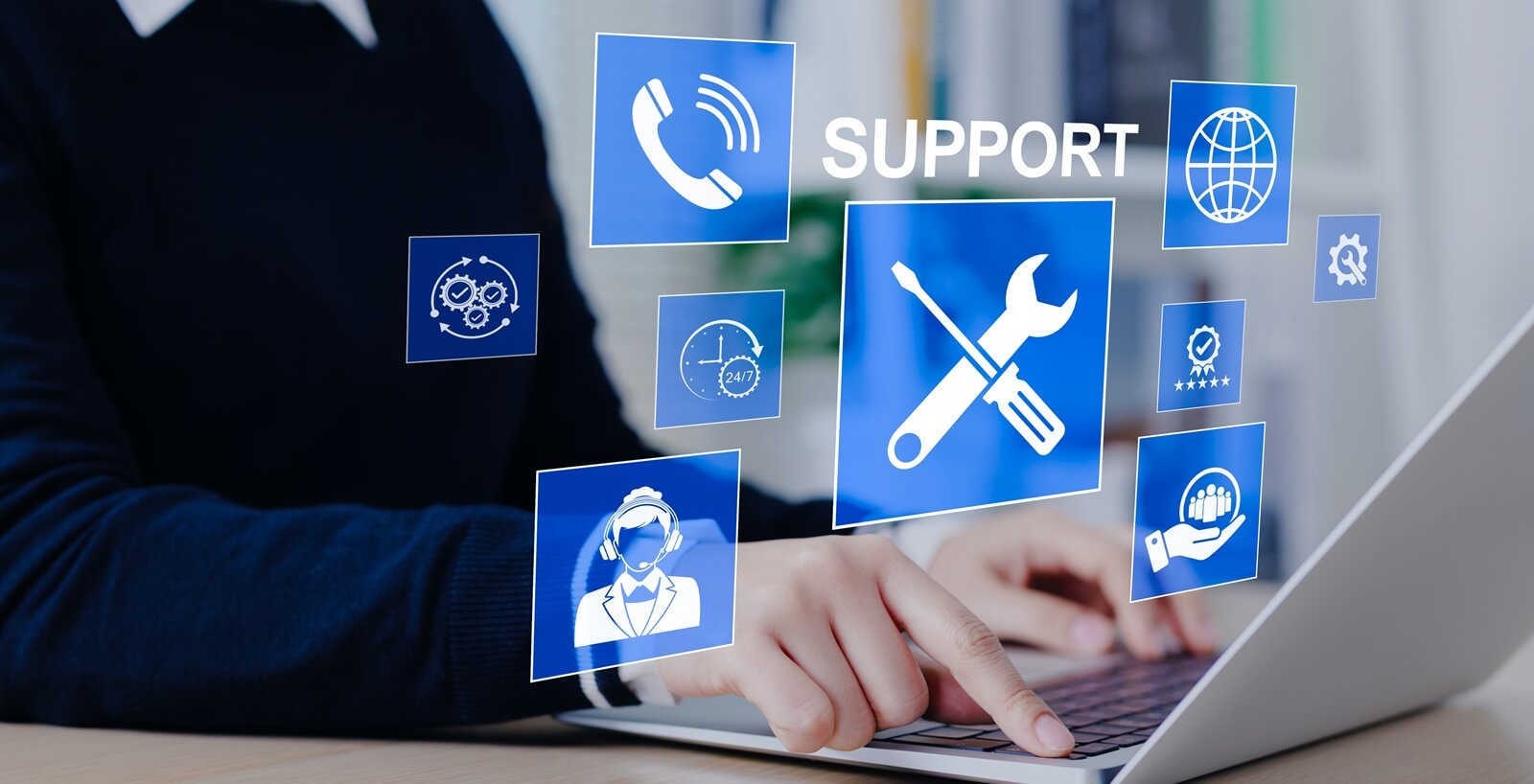 technical support and customer service concept