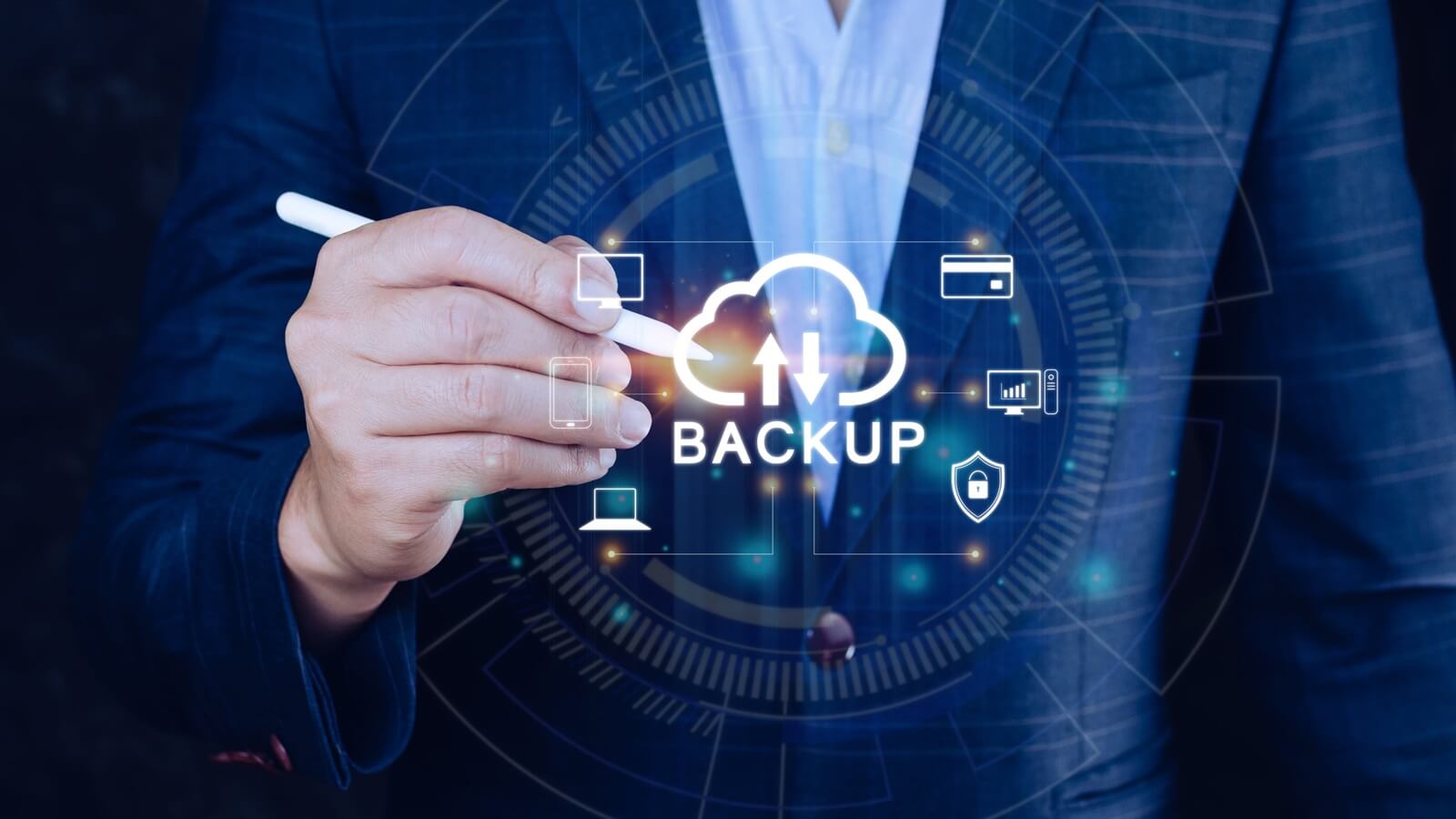 Internet data storage backup, technology business concept (1)